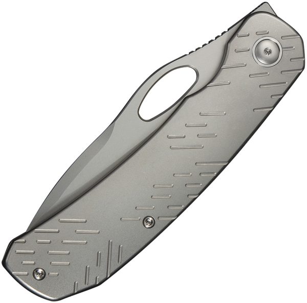 We Knife Co Ltd Inmate Framelock Folding Knife 3.75" CPM-20CV Gray Titanium