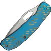 We Knife Co Ltd Inmate Framelock Folding Knife 3.75" CPM-20CV Blue Titanium