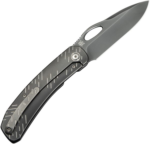 We Knife Co Ltd Inmate Framelock 3.75" CPM-20CV Gray Titanium Folding Knife