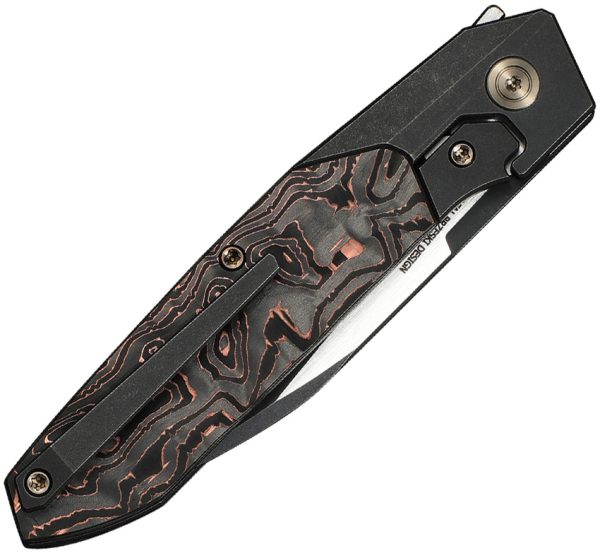 We Knife Co Ltd Brr15 Folding Knife 3.25" M390 Wharncliffe Bolster Lock Black