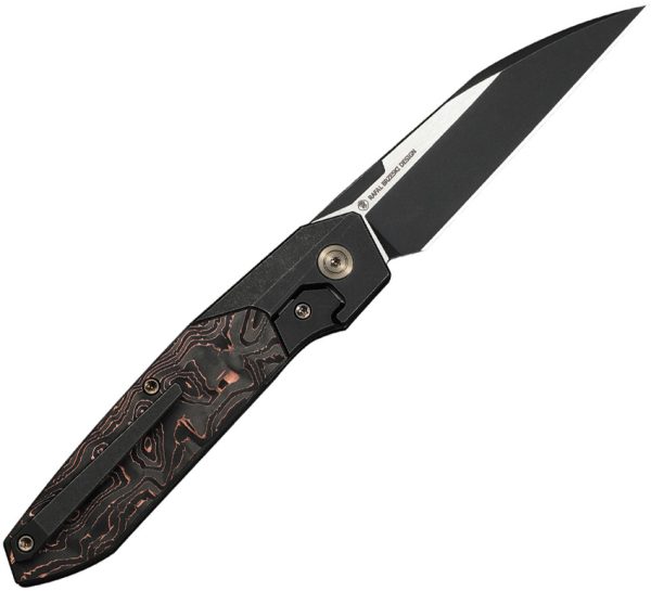 We Knife Co Ltd Brr15 Folding Knife 3.25" M390 Wharncliffe Bolster Lock Black