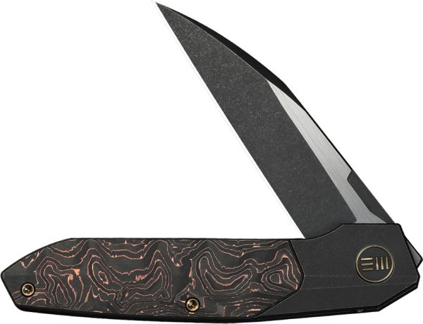 We Knife Co Ltd Brr15 Folding Knife 3.25" M390 Wharncliffe Bolster Lock Black