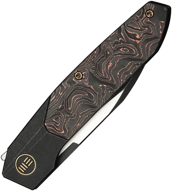 We Knife Co Ltd Brr15 Folding Knife 3.25" M390 Wharncliffe Bolster Lock Black