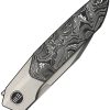 We Knife Co Ltd Brr15 Folding Knife M390 Blade Gray Titanium