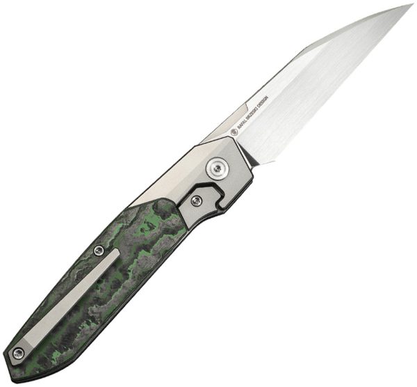 We Knife Co Ltd Brr15 Bolster Lock Folding Knife 3.25" M390 Gray Titanium