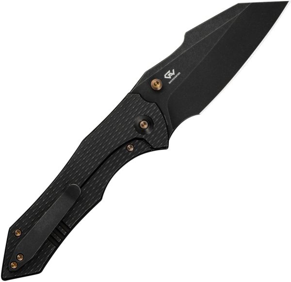 We Knife Co Ltd High-Fin XL Framelock Folding Knife Black CPM-20CV