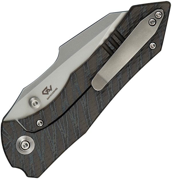 We Knife Co Ltd High-Fin XL Framelock Folding Knife 3.5" CPM-20CV Flame