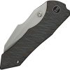 We Knife Co Ltd High-Fin XL Framelock Folding Knife 3.5" CPM-20CV Flame