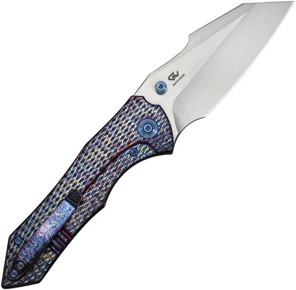 We Knife Co Ltd High-Fin XL Framelock Flame Red Folding Knife