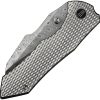 We Knife Co Ltd High-Fin XL Framelock Folding Knife 3.5" Damasteel Gray Titanium