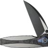 We Knife Co Ltd Zenthra Folding Knife 3.38" M390 Wharncliffe Framelock Black