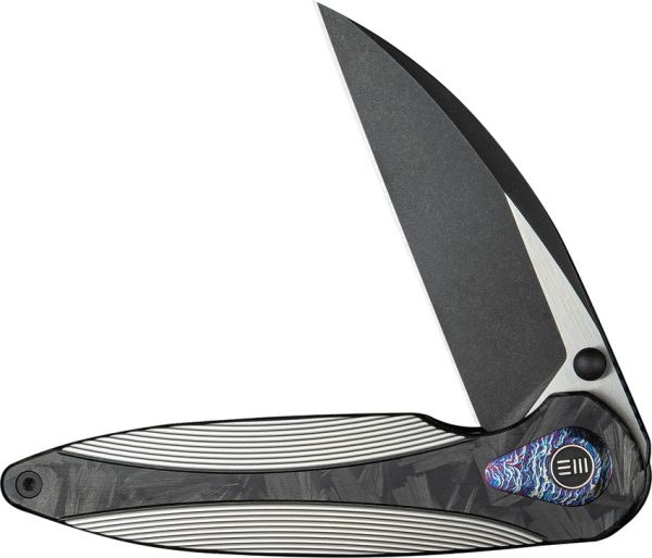 We Knife Co Ltd Zenthra Folding Knife 3.38" M390 Wharncliffe Framelock Black