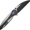 We Knife Co Ltd Zenthra Folding Knife 3.38" M390 Wharncliffe Framelock Black
