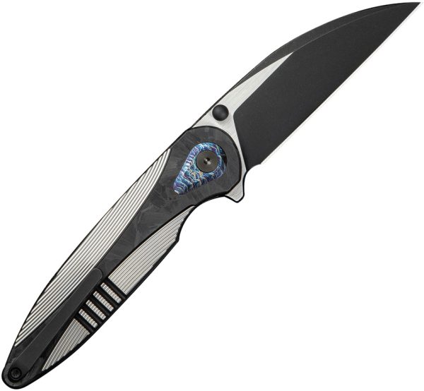 We Knife Co Ltd Zenthra Folding Knife 3.38" M390 Wharncliffe Framelock Black