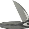 We Knife Co Ltd Zenthra Nested Framelock Gray Stonewash M390