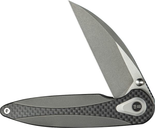 We Knife Co Ltd Zenthra Nested Framelock Gray Stonewash M390
