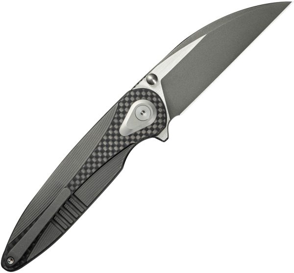 We Knife Co Ltd Zenthra Nested Framelock Gray Stonewash M390