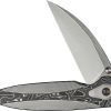 We Knife Co Ltd Zenthra Folding Knife M390 Wharncliffe Framelock Gray Titanium