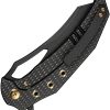 We Knife Co Ltd Epaulette Framelock Folding Knife 3.5" M390 Black