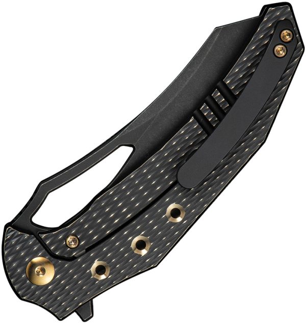 We Knife Co Ltd Epaulette Framelock Folding Knife 3.5" M390 Black