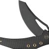 We Knife Co Ltd Epaulette Framelock Folding Knife 3.5" M390 Black