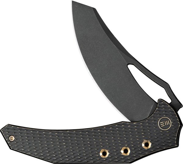 We Knife Co Ltd Epaulette Framelock Folding Knife 3.5" M390 Black