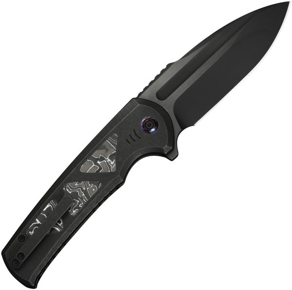 We Knife Co Ltd Sylox Button Lock Folding Knife 3.88" M390 Black