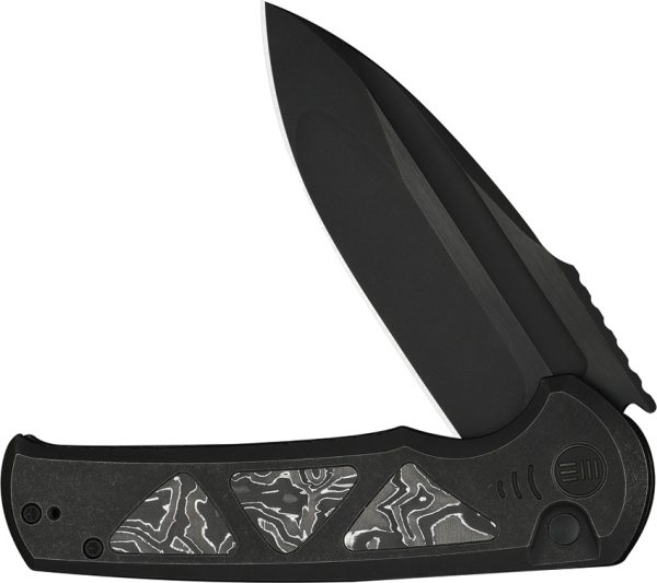 We Knife Co Ltd Sylox Button Lock Folding Knife 3.88" M390 Black