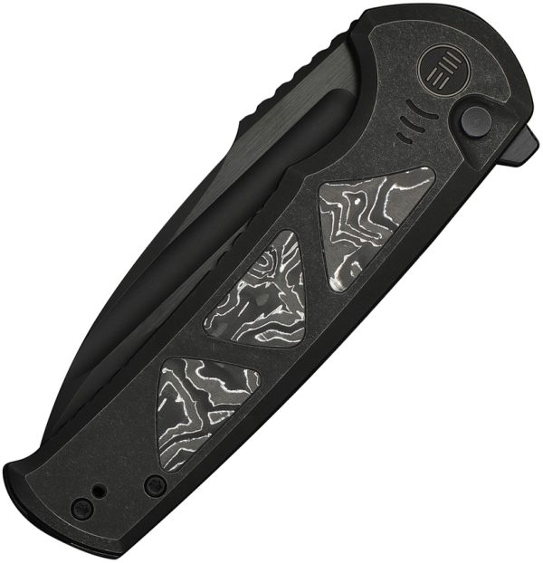 We Knife Co Ltd Sylox Button Lock Folding Knife 3.88" M390 Black