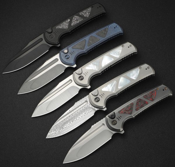 We Knife Co Ltd Sylox Button Lock Folding Knife 3.88" M390 Black