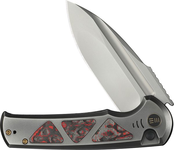 We Knife Co Ltd Sylox Button Lock Folding Knife Gray 3.88in M390