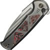 We Knife Co Ltd Sylox Button Lock Folding Knife Gray 3.88in M390
