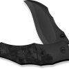 We Knife Co Ltd Orc Boss Nested Linerlock Folding Knife 3.88" CPM-20CV Black