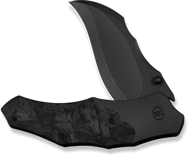 We Knife Co Ltd Orc Boss Nested Linerlock Folding Knife 3.88" CPM-20CV Black