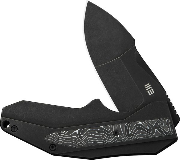 We Knife Co Ltd Coral Framelock 3" CPM-20CV Black Titanium Folding Knife