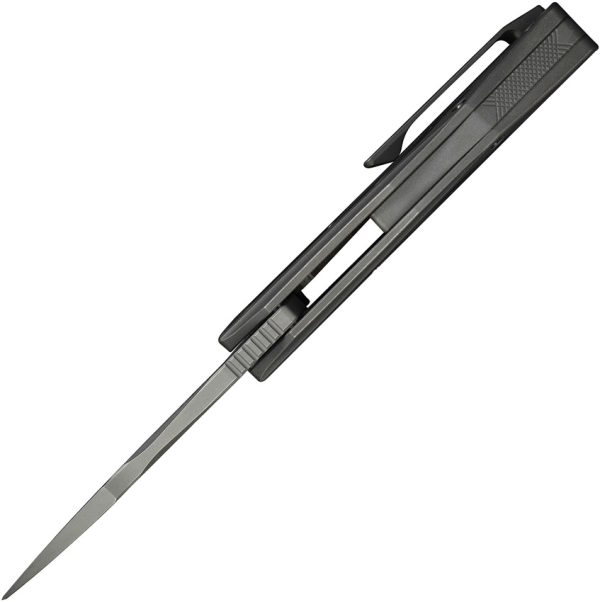 We Knife Co Ltd Coral Framelock Folding Knife 3" CPM-20CV Gray Titanium