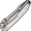 We Knife Co Ltd Ryson Framelock Folding Knife 3.3" Damasteel Gray Titanium