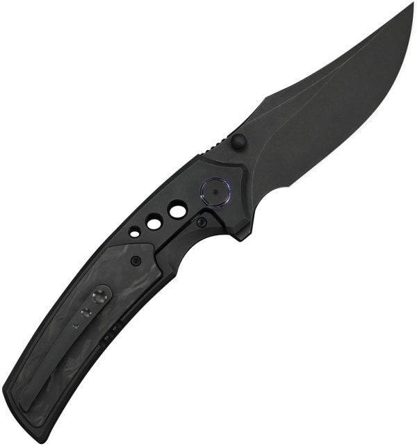 We Knife Co Ltd Skynix Bolster Lock Folding Knife Black Marble CF