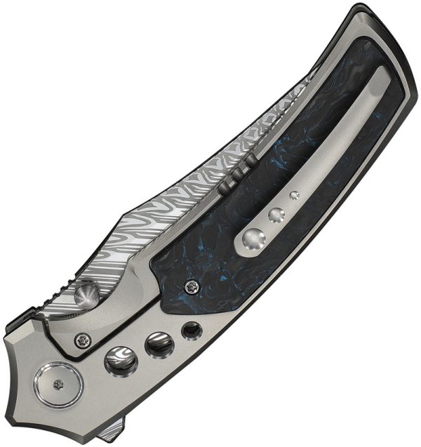 We Knife Co Ltd Skynix Bolster Lock Folding Knife Gray Titanium Blue CF