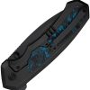 We Knife Co Ltd Corwyn Framelock Black/Blue Carbon Fiber