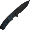 We Knife Co Ltd Corwyn Framelock Black/Blue Carbon Fiber