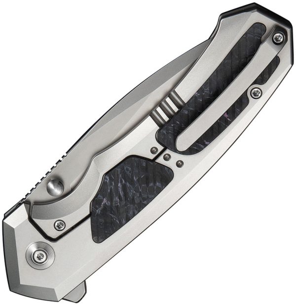 We Knife Co Ltd Corwyn Framelock 3.75" M390 Black/Pink Carbon Fiber