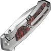 We Knife Co Ltd Corwyn Framelock 3.75" M390 Lava Flow Folding Knife