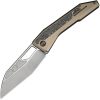 We Knife Co Ltd Inceptus Framelock 3.5" M390 Wharncliffe Bronze Titanium