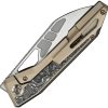 We Knife Co Ltd Inceptus Framelock 3.5" M390 Wharncliffe Bronze Titanium