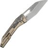 We Knife Co Ltd Inceptus Framelock 3.5" M390 Wharncliffe Bronze Titanium