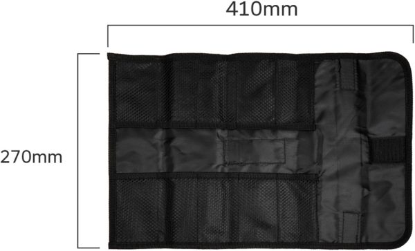 We Knife Co Ltd Knife Roll Black Nylon 10-Knife Capacity