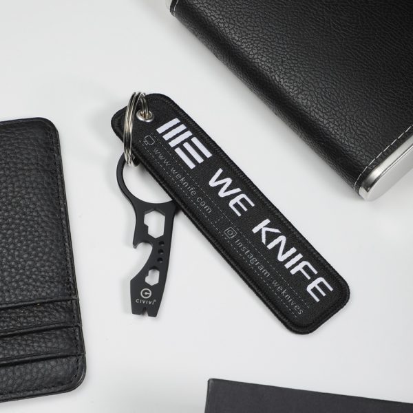 We Knife Co Ltd Flight Tag Pry Bar Multi-Tool Black Stainless Steel