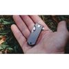 Wesn Goods Microblade Framelock Folding Knife D2 Gray Titanium