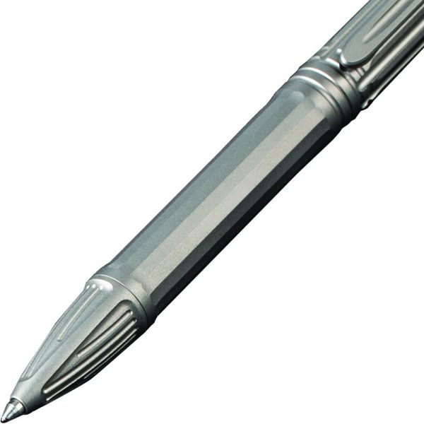 We Knife Co Ltd Baculus Spinner Titanium Pen Gray